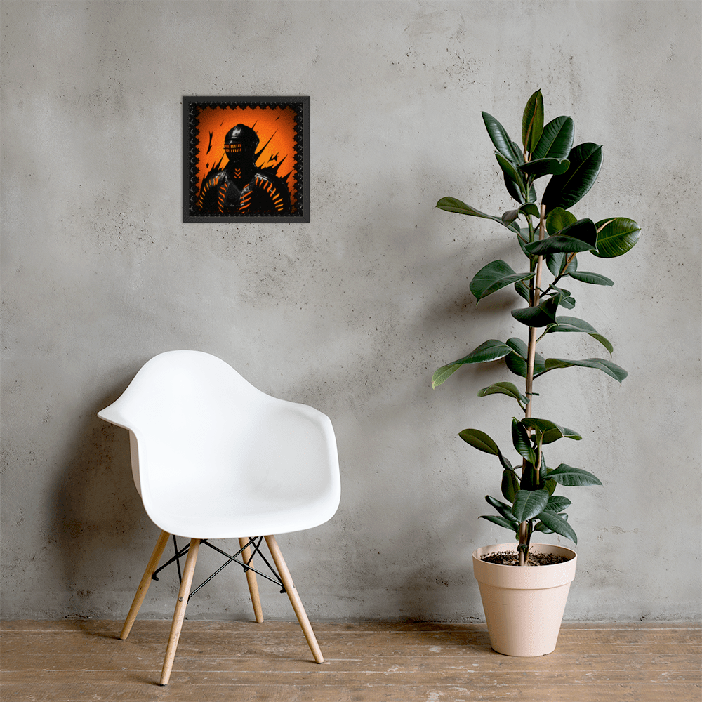 Neon Knight Framed Poster - NeoRebellion