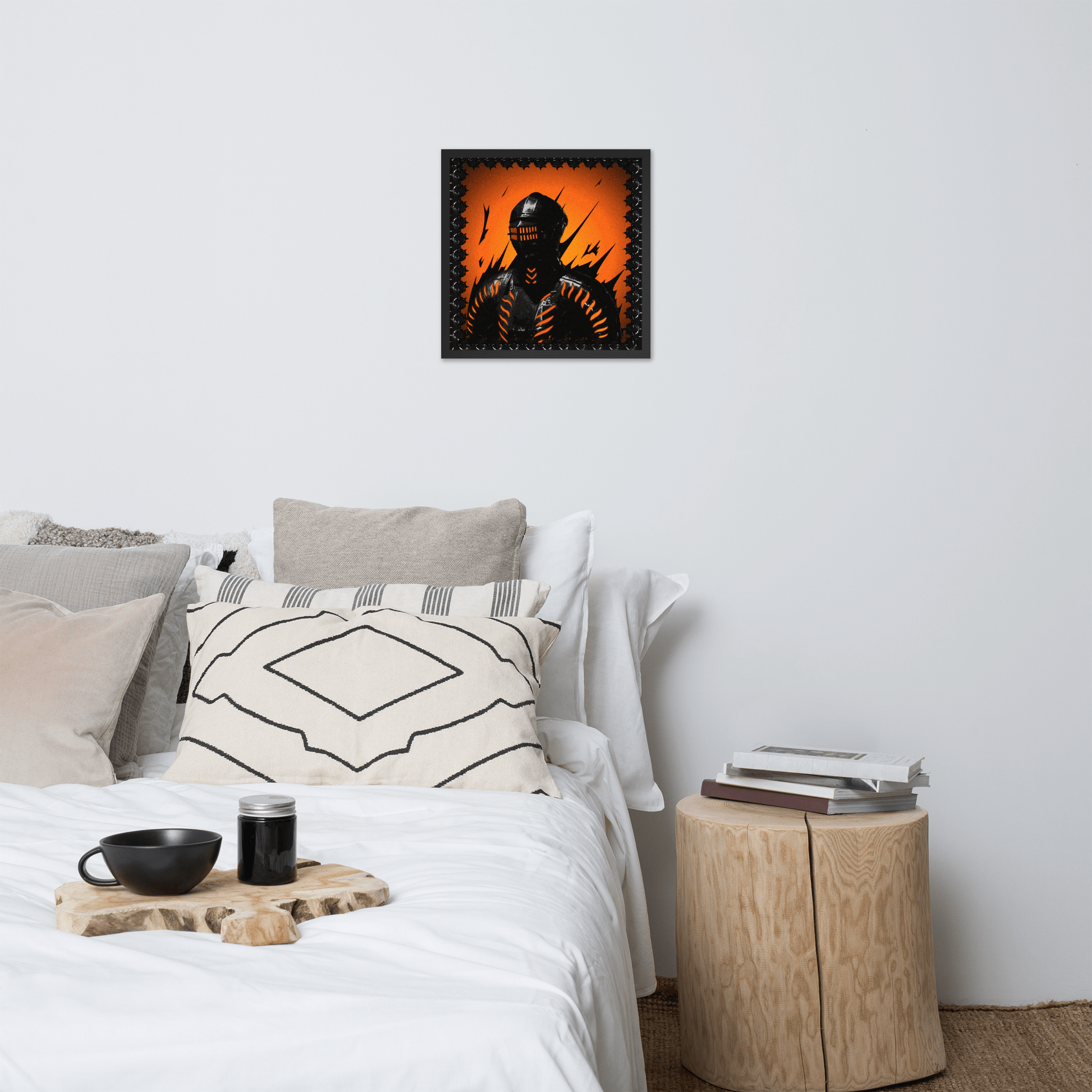 Neon Knight Framed Poster - NeoRebellion
