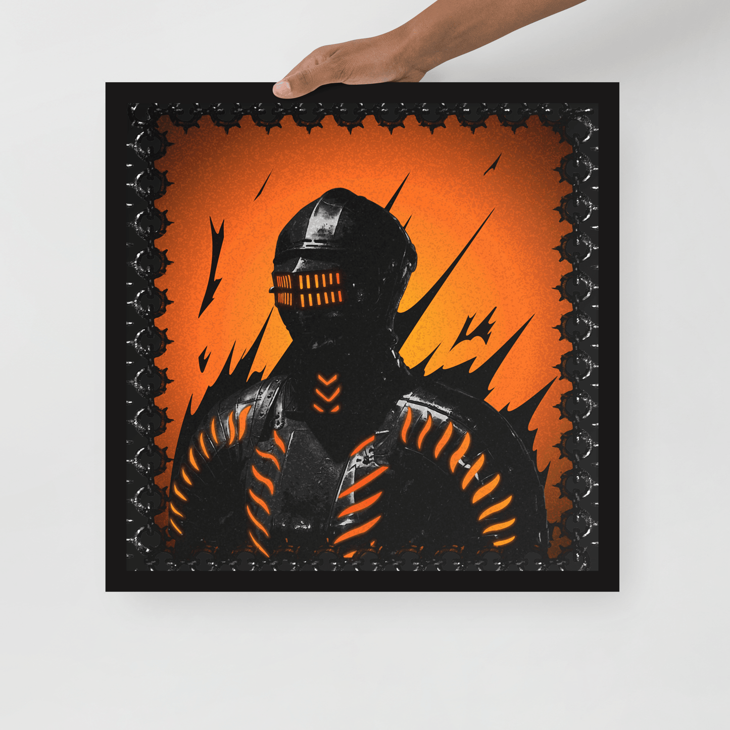 Neon Knight Framed Poster - NeoRebellion