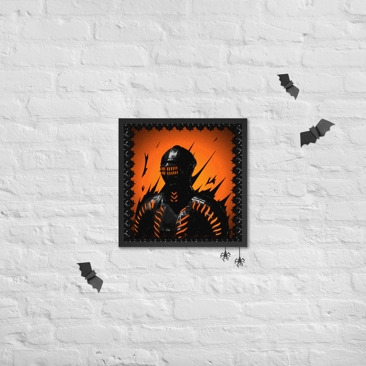 Neon Knight Framed Poster - NeoRebellion