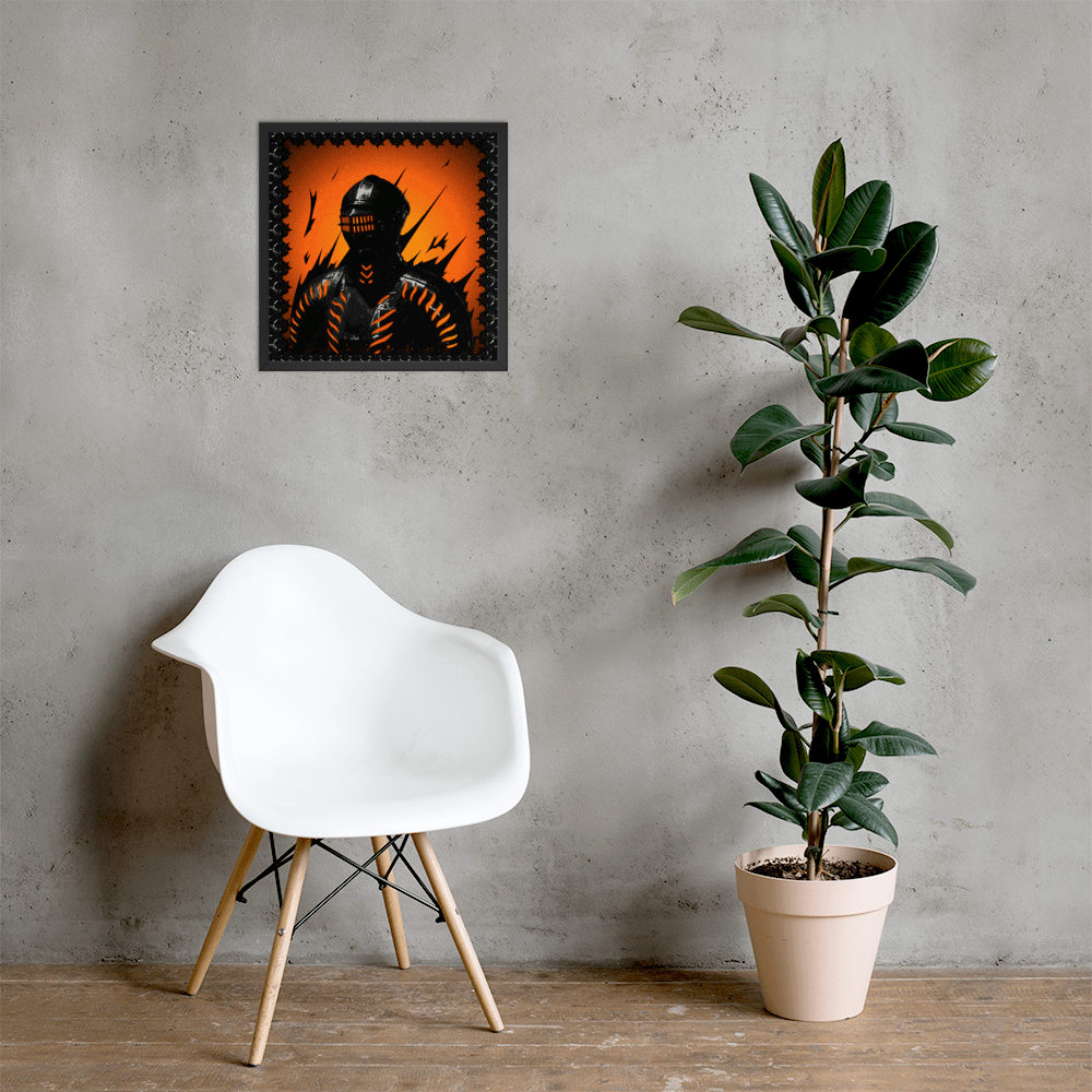 Neon Knight Framed Poster - NeoRebellion