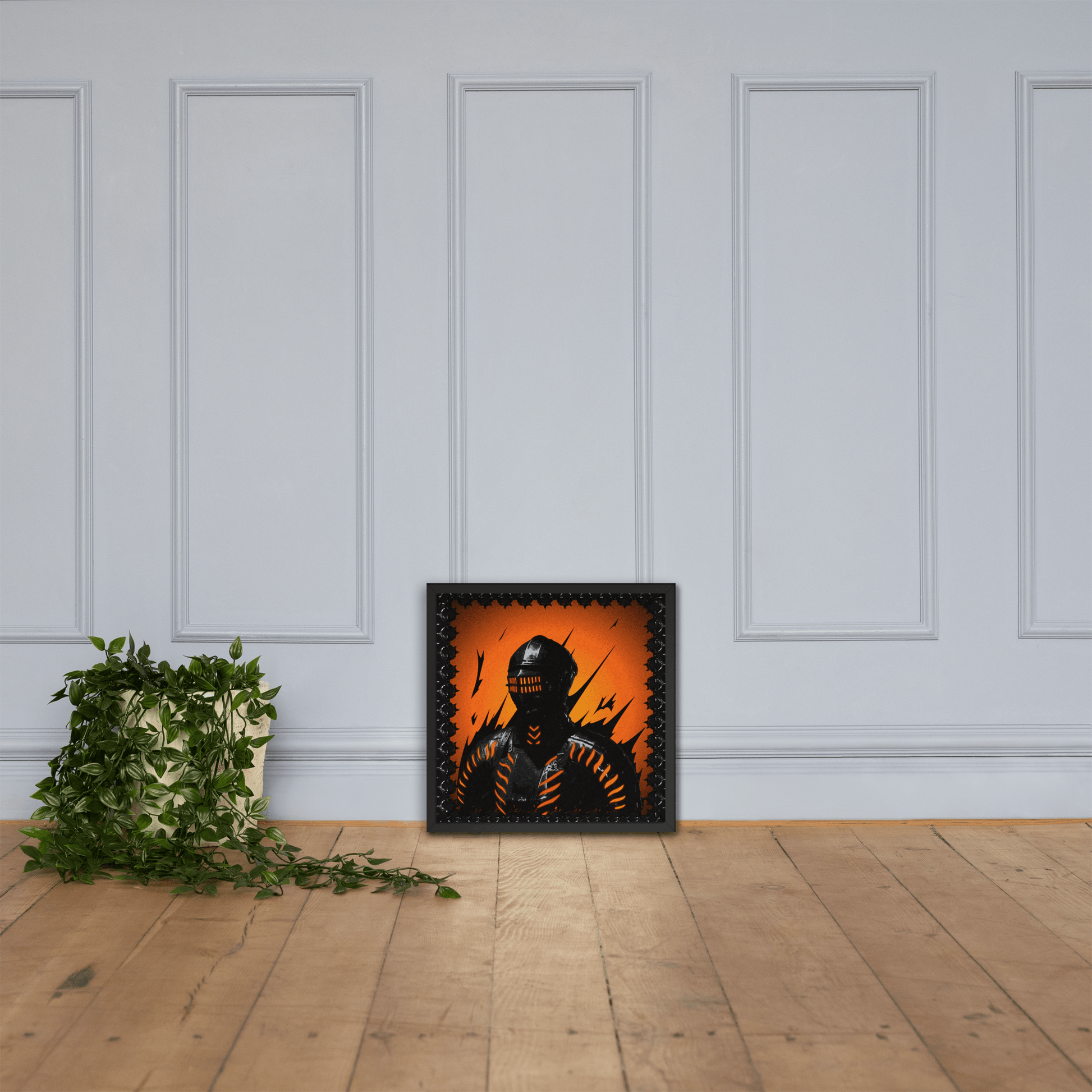 Neon Knight Framed Poster - NeoRebellion