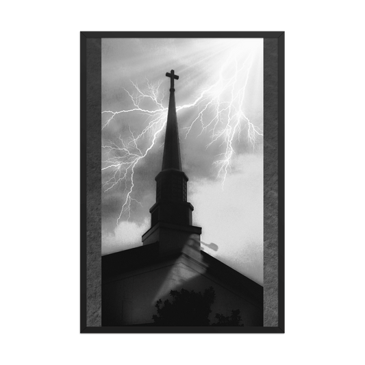 Metal Chuch Framed Poster - NeoRebellion