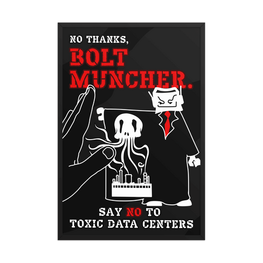 No Thanks, BOLT MUNCHER Framed Poster - NeoRebellion