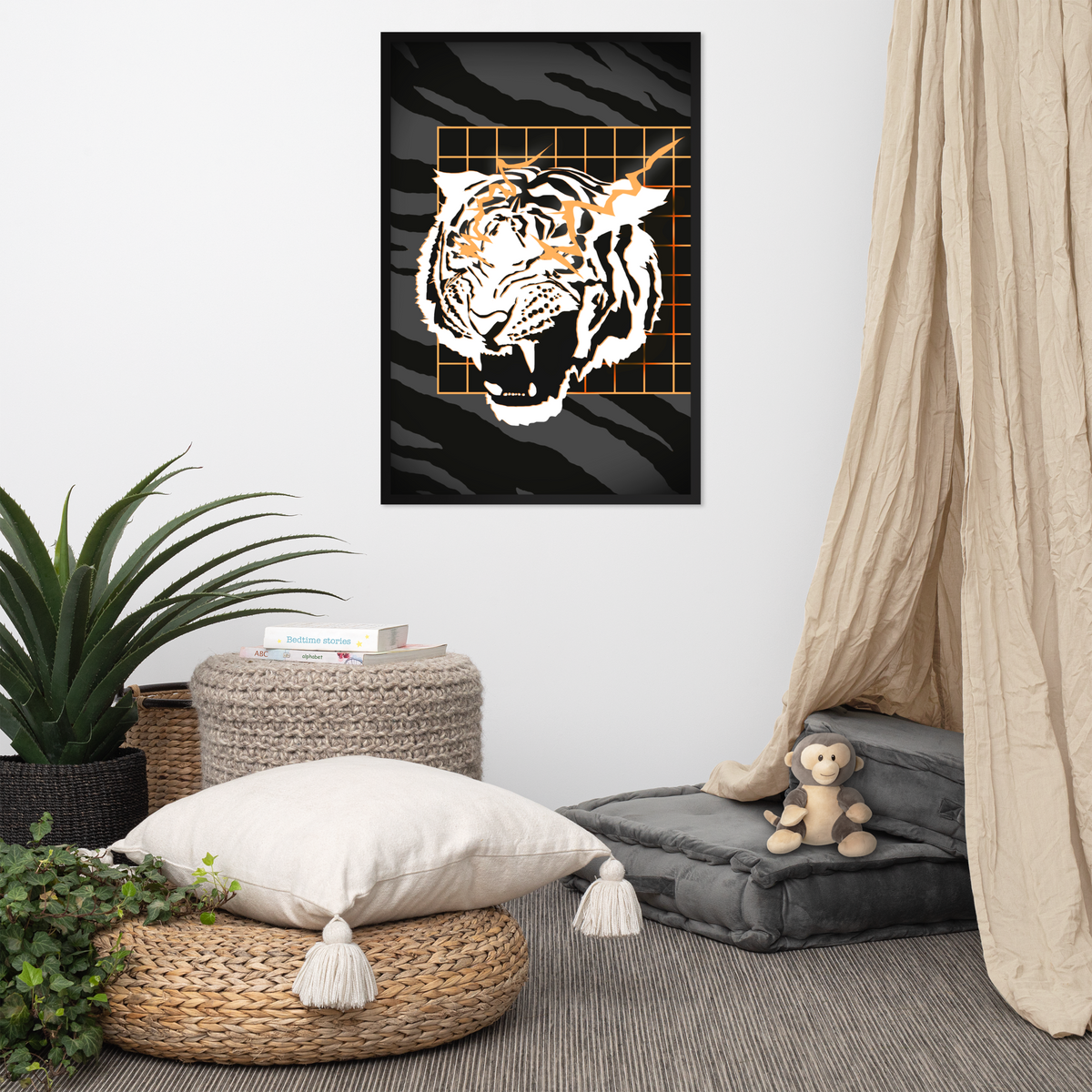 Tigerspace Framed Poster