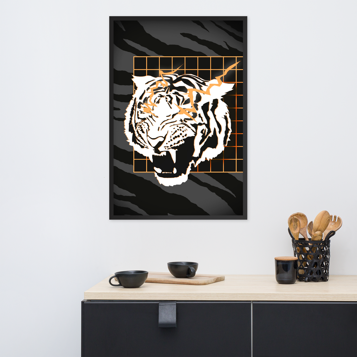 Tigerspace Framed Poster